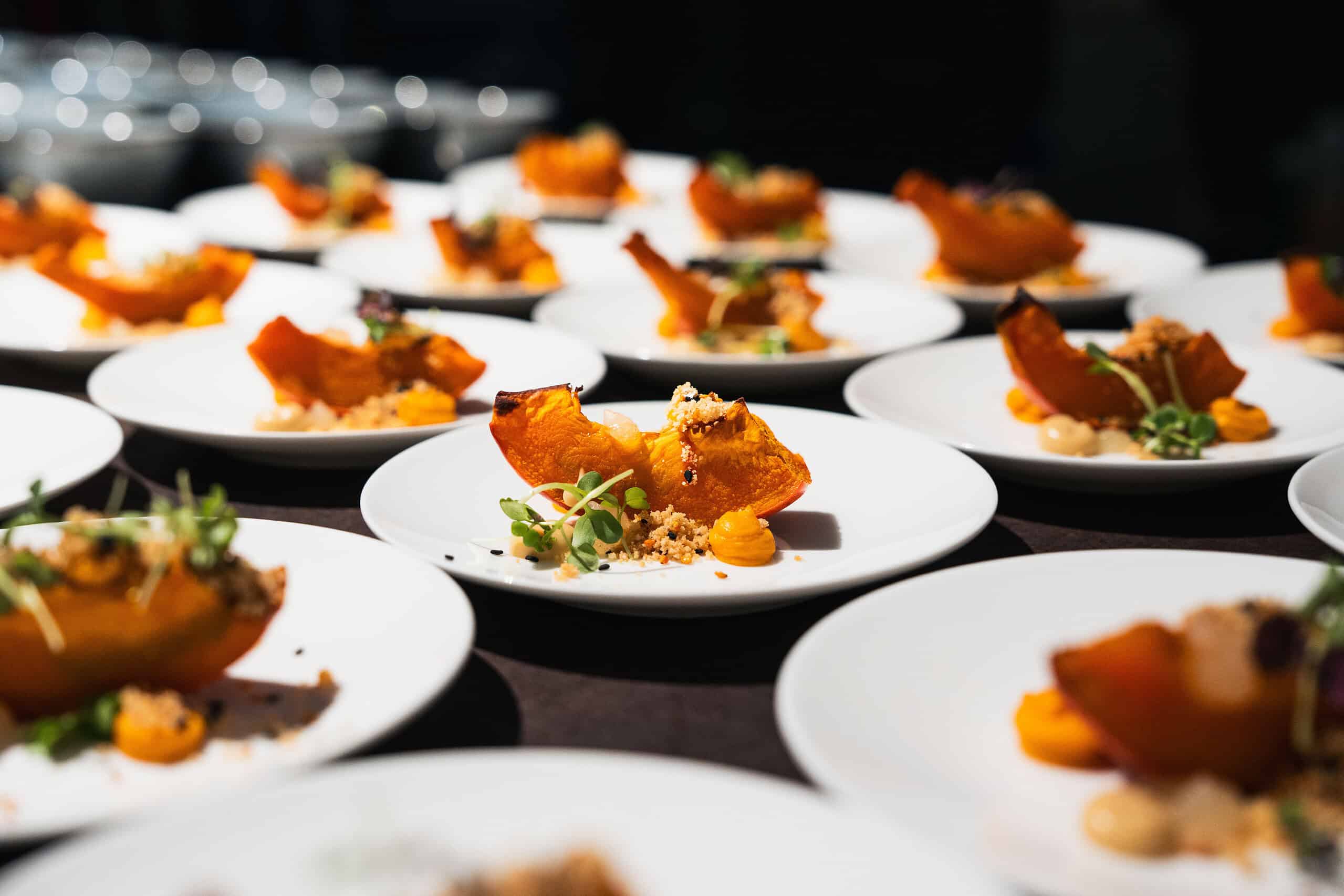 Angerichtete Desserts bei einem Catering von Markus Grein Catering